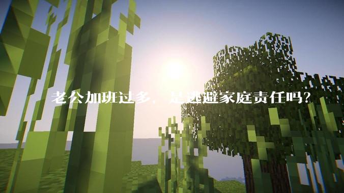 老公加班过多，是逃避家庭责任吗？